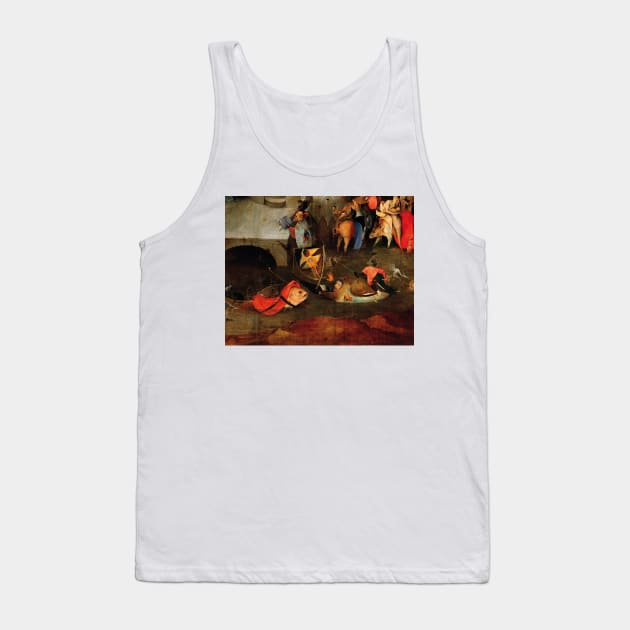 WEIRD FISH BOATS ,FISHERS IN THE DARK WATERS from Triptych of the Temptation of St. Anthony by Hieronymus Bosch Tank Top by BulganLumini